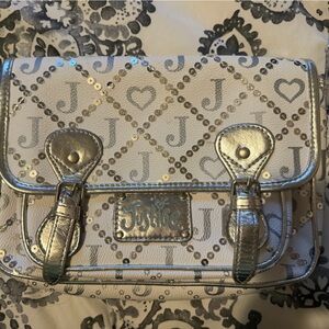 Justice VINTAGE Silver and White Women's Bag